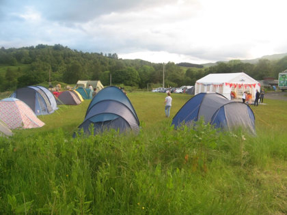 Grass With Marquee Tents And Rugby Pitch 1024X768