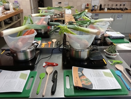 Set Up For Cooking Class